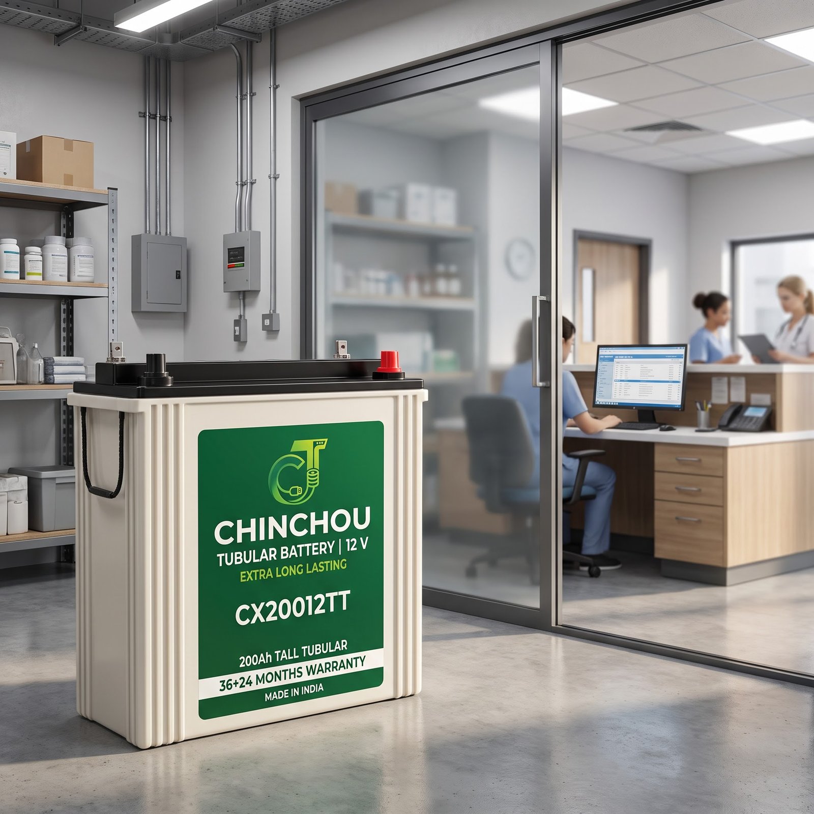 Extra Long Lasting Battery at a Clinic