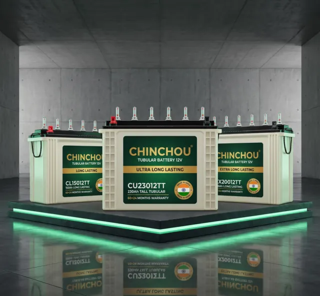 Chinchou Tubular Batteries on Display